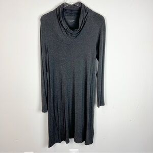 Eileen Fisher Cowl Neck Gray Dress size L